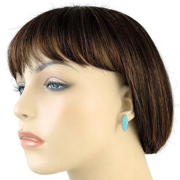 Sterling Silver Pendant & Earrings Set Turquoise PE4008-C05