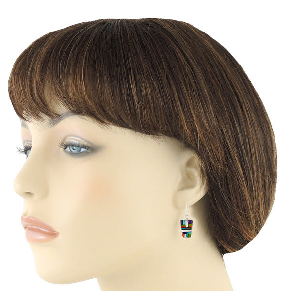 Sterling Silver Pendant & Earrings Set Multicolor PE4012-C52