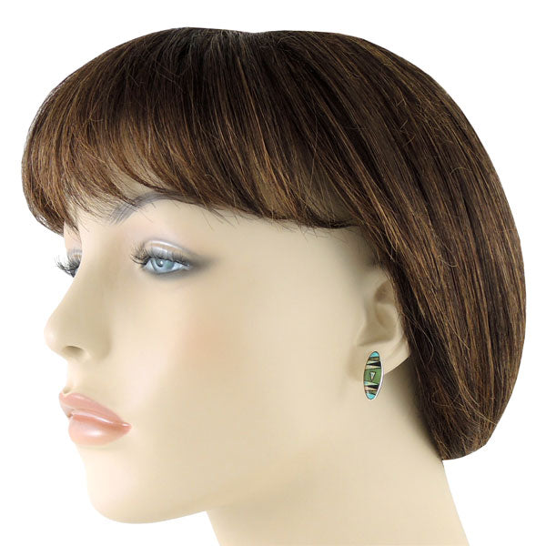 Sterling Silver Pendant & Earrings Set Multicolor PE4028-C01