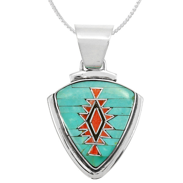 Multicolor Pendant Sterling Silver P3026-C46