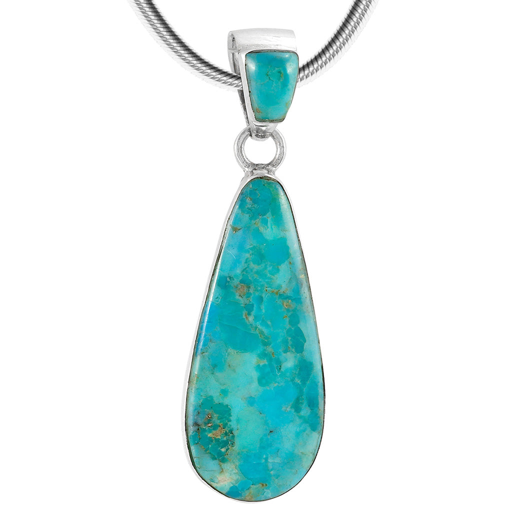 FINAL CLEARANCE - Turquoise Pendant SilveryCopper™ P3039-SB-C75
