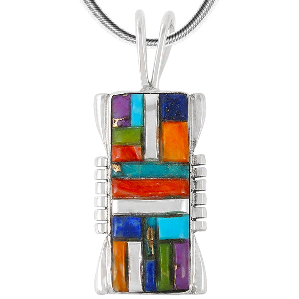 Sterling Silver Pendant Multicolor P3044-LG-C51