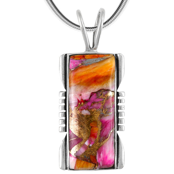 Plum Spiny Pendant Sterling Silver P3044-LG-C92