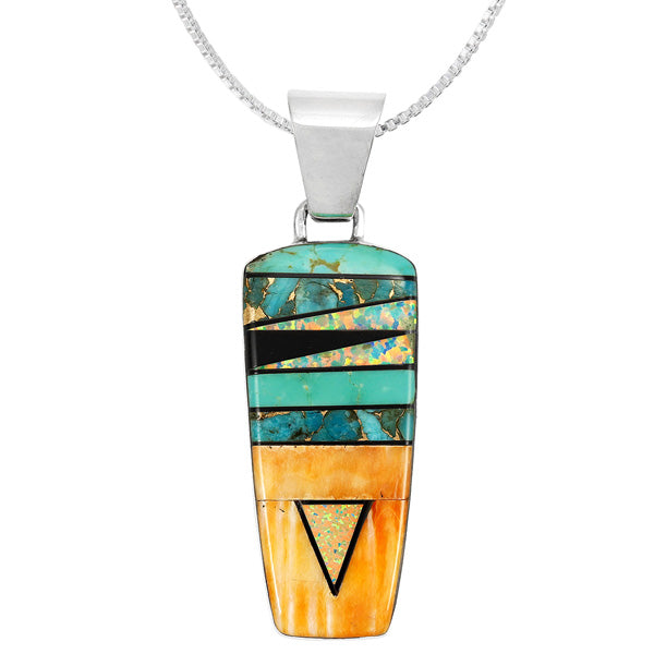 Multicolor Pendant Sterling Silver P3045-C01