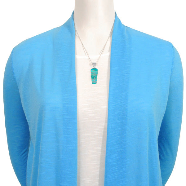 Sterling Silver Pendant Turquoise P3045-C05