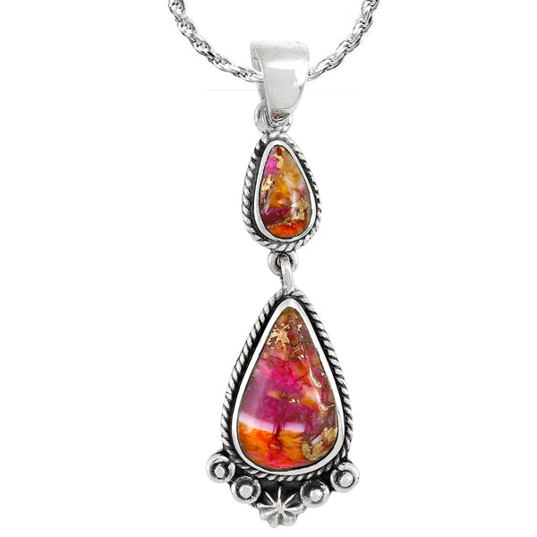 Plum Spiny Pendant Sterling Silver P3061-C92