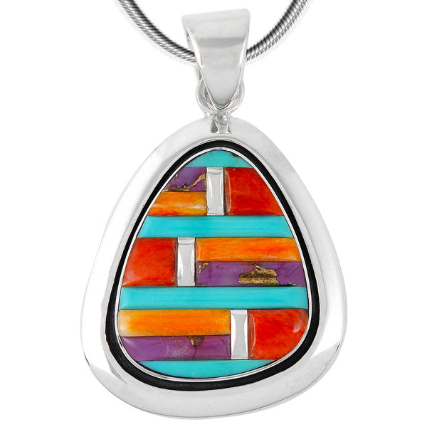 Multicolor Pendant Sterling Silver P3063-C51