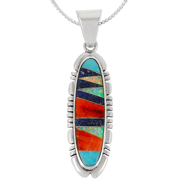 Multicolor Pendant Sterling Silver P3100-C00