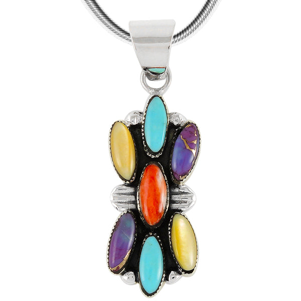 Multicolor Pendant Sterling Silver P3105-C71