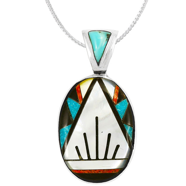 Multicolor Pendant Sterling Silver P3108-SM-C00