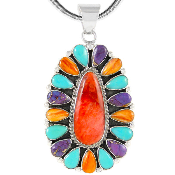Sterling Silver Pendant Multicolor P3127-LG-C71