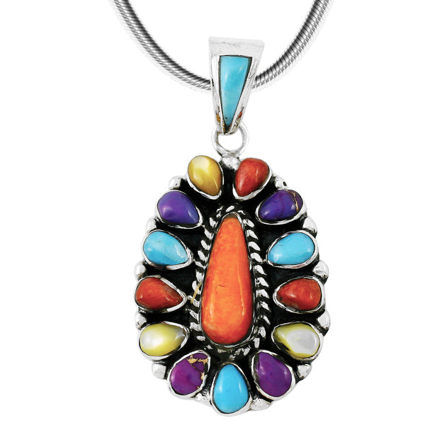 Multicolor Pendant Sterling Silver P3127-SM-C71