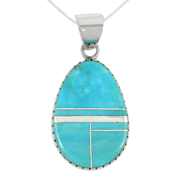 Sterling Silver Pendant Turquoise P3131-C05