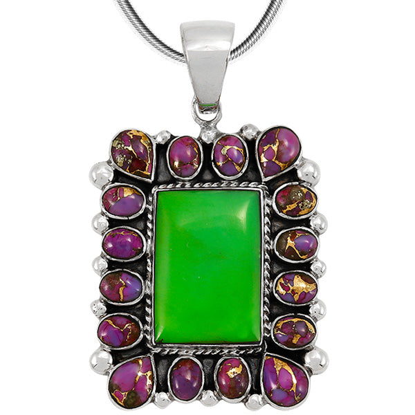 Multicolor Pendant Sterling Silver P3136-C98