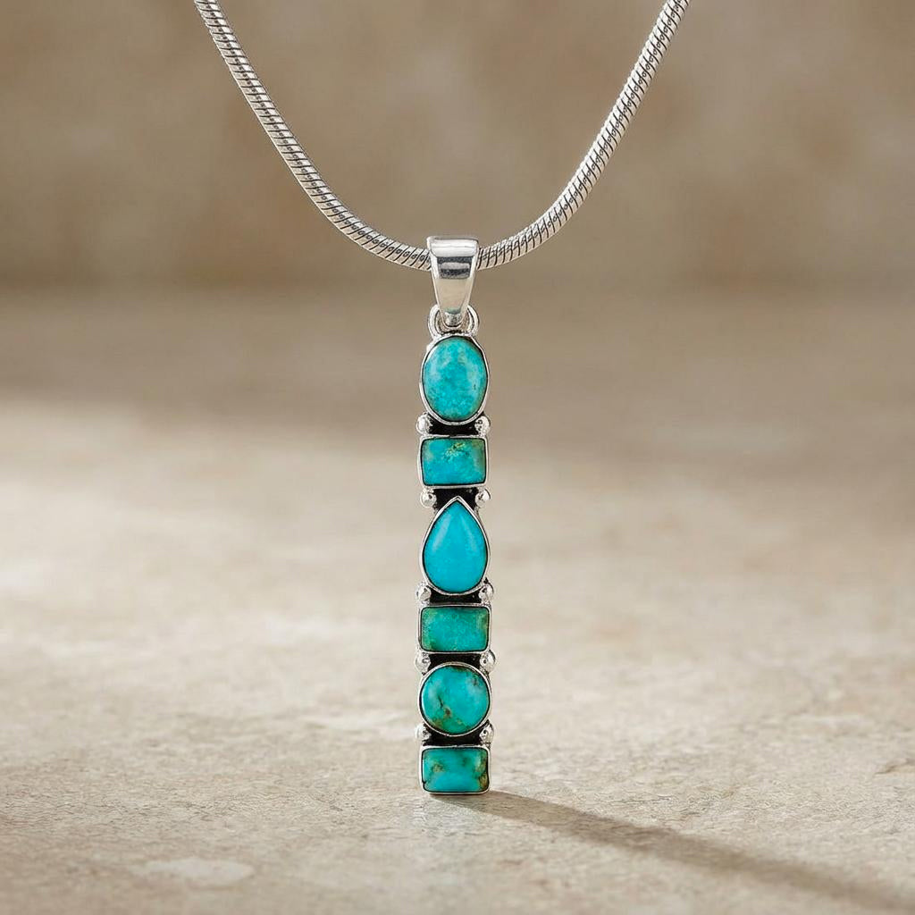 Sterling Silver Pendant Turquoise P3140-C75 Turquoise Jewelry