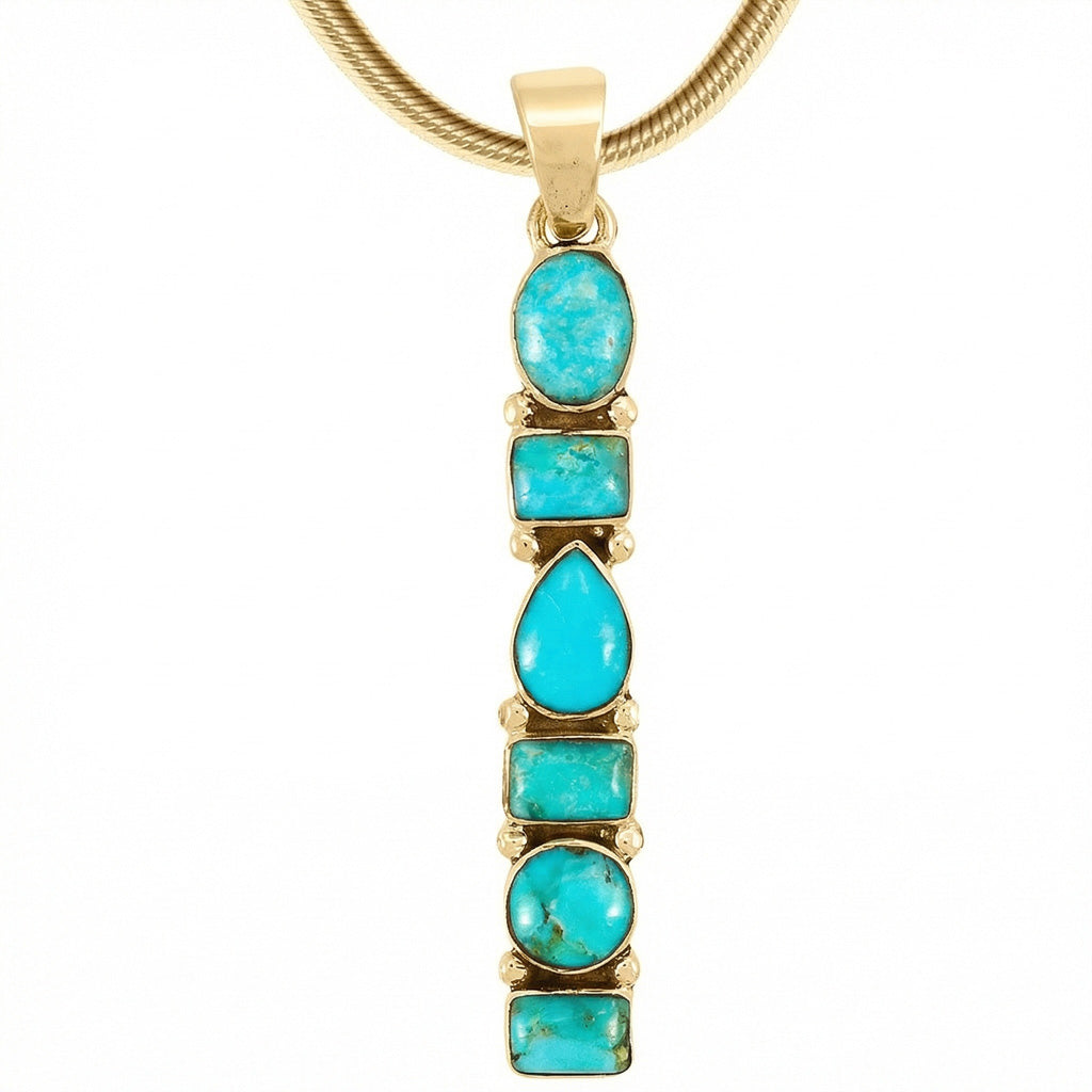 Turquoise Pendant GoldCopper™ P3140-GB-C75