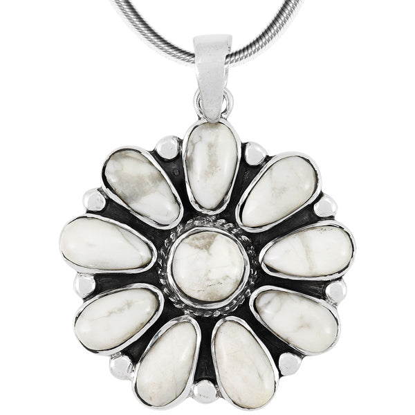 Howlite Pendant Sterling Silver P3193-C103