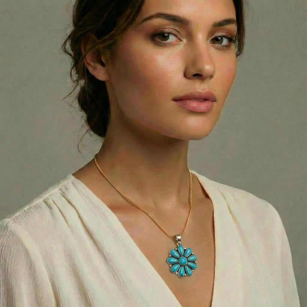 Turquoise Pendant GoldCopper™ P3193-GB-C75