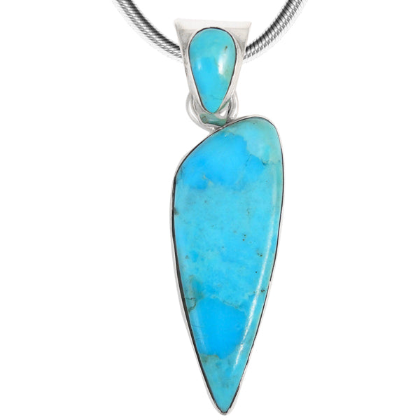 Sterling Silver Pendant Turquoise P3225-C75
