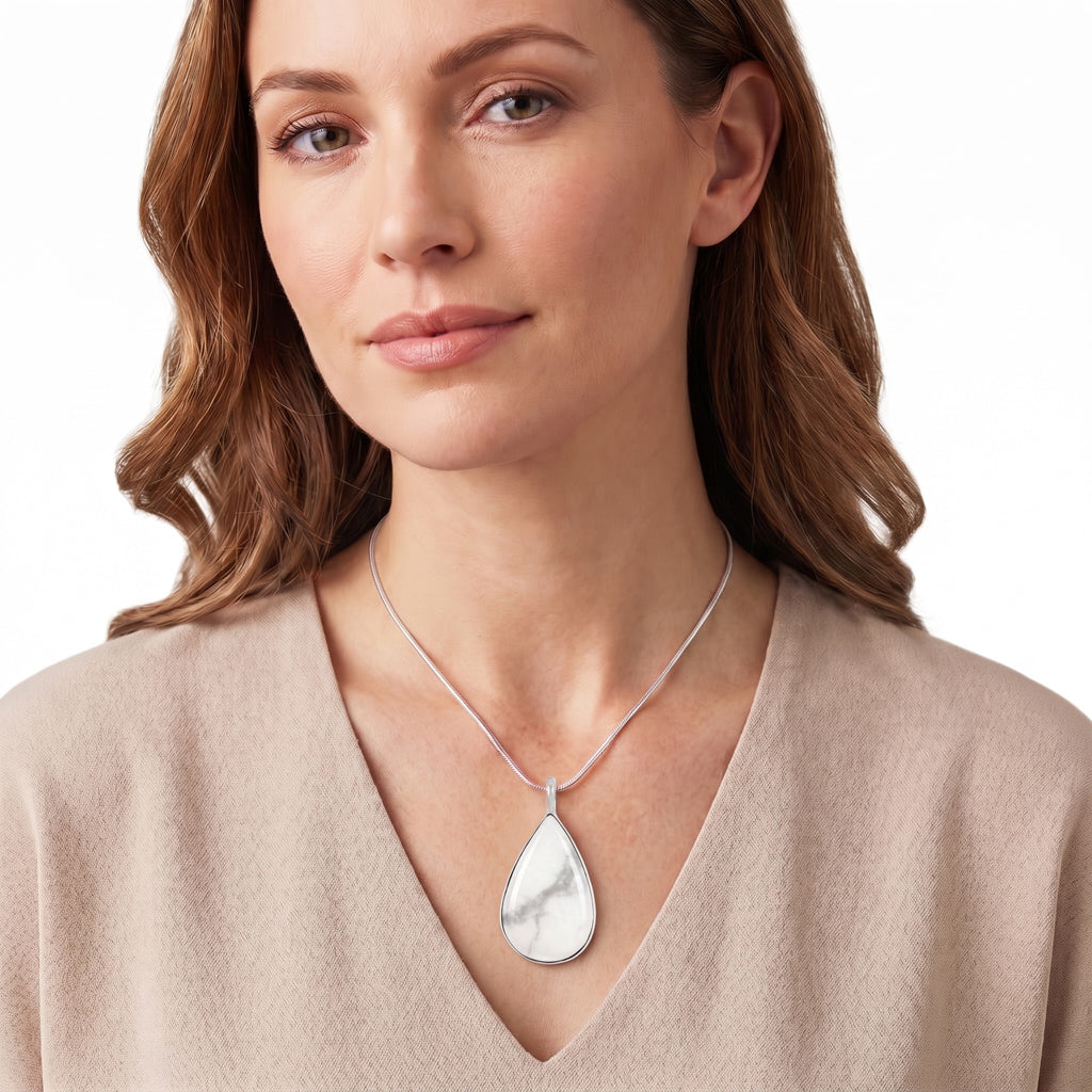 Howlite Pendant Sterling Silver P3269-C103