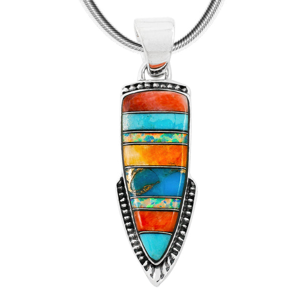 Multicolor Pendant Sterling Silver P3273-C00