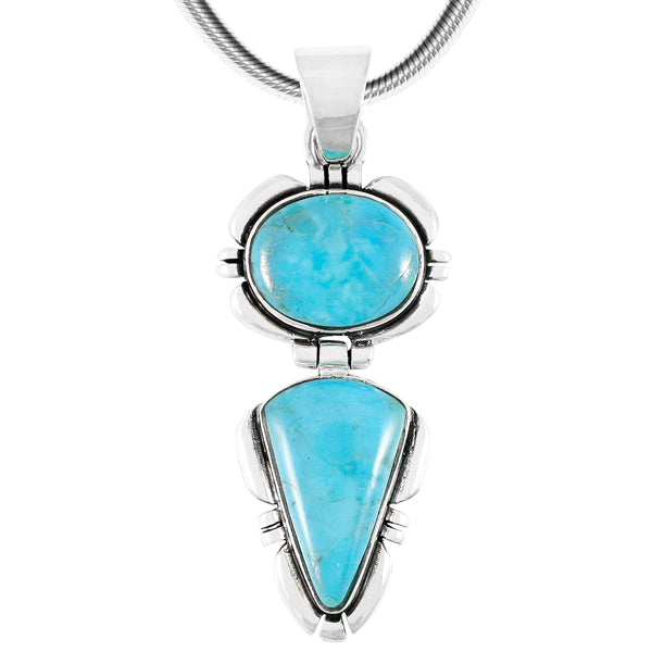 Sterling Silver Pendant Turquoise P3275-C75