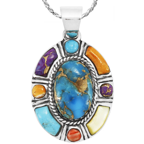 Multicolor Pendant Sterling Silver P3294-C71