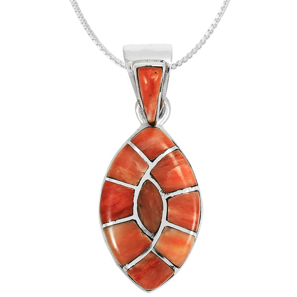 Spiny Oyster Pendant Sterling Silver P3303-C08