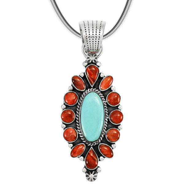 Multicolor Pendant Sterling Silver P3306-C85