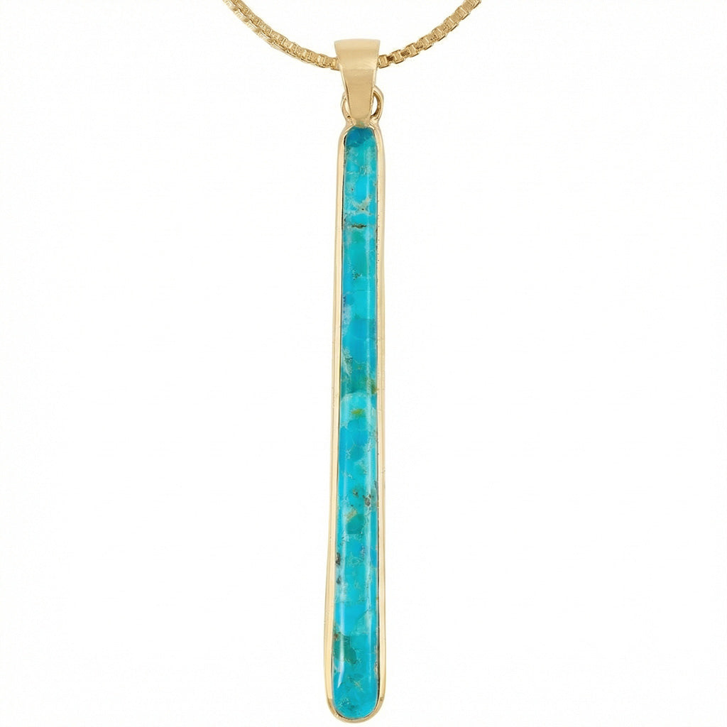 Turquoise Pendant GoldCopper™ P3324-GB-C75