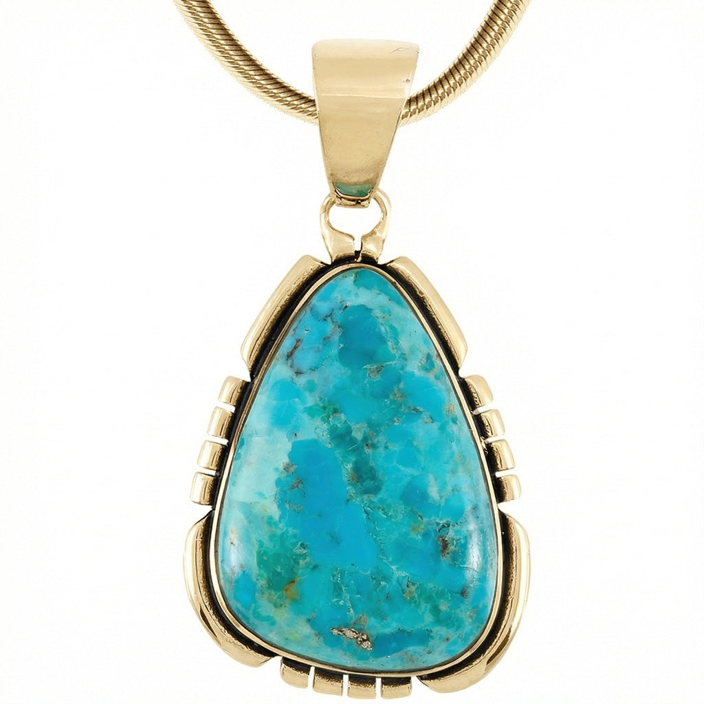 Turquoise Pendant GoldCopper™ P3328-GB-C75