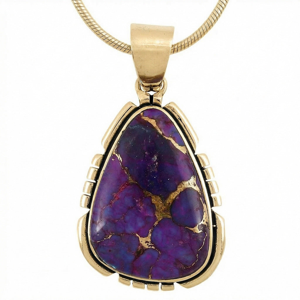 Turquoise Pendant GoldCopper™ P3328-GB-C77