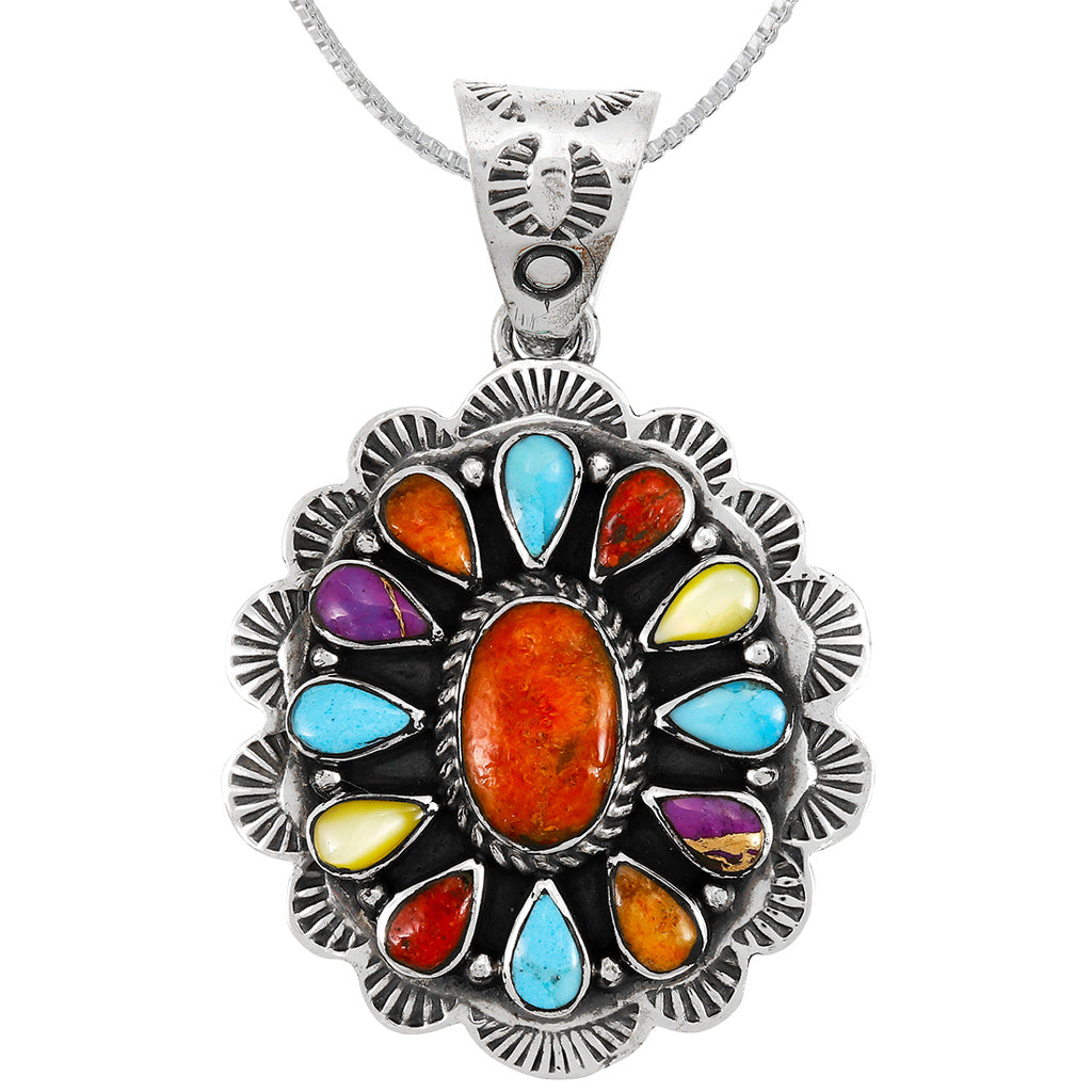 Multicolor Pendant Sterling Silver P3329-C71