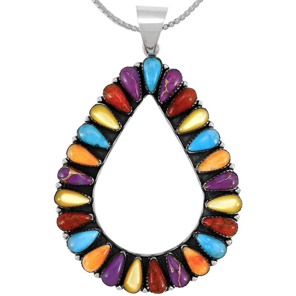 Multicolor Pendant Sterling Silver P3330-C71