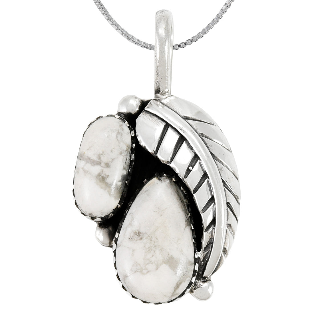 Howlite Pendant Sterling Silver P3332-C103