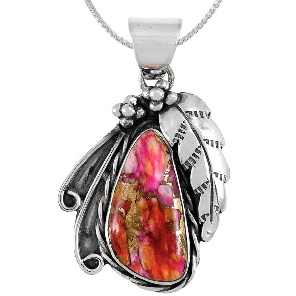 Plum Spiny Pendant Sterling Silver P3337-C92
