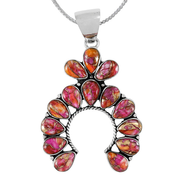 Plum Spiny Naja Pendant Sterling Silver P3348-C92