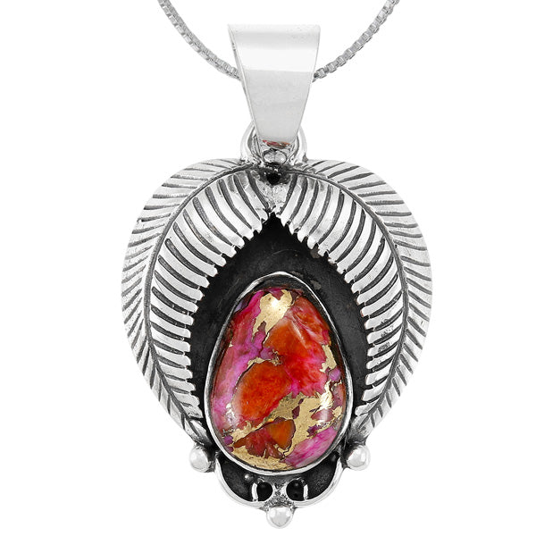 Plum Spiny Pendant Sterling Silver P3353-C92