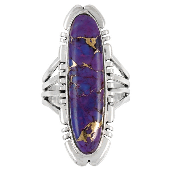 Purple Turquoise Ring Sterling Silver R2096-LG-C77