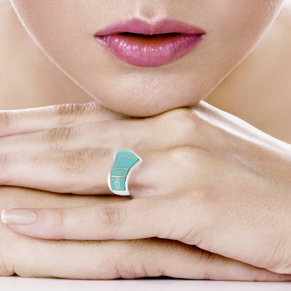Turquoise Ring Sterling Silver R2002-LG-C05