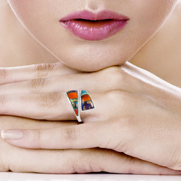 Multicolor Ring Sterling Silver R2011-C00