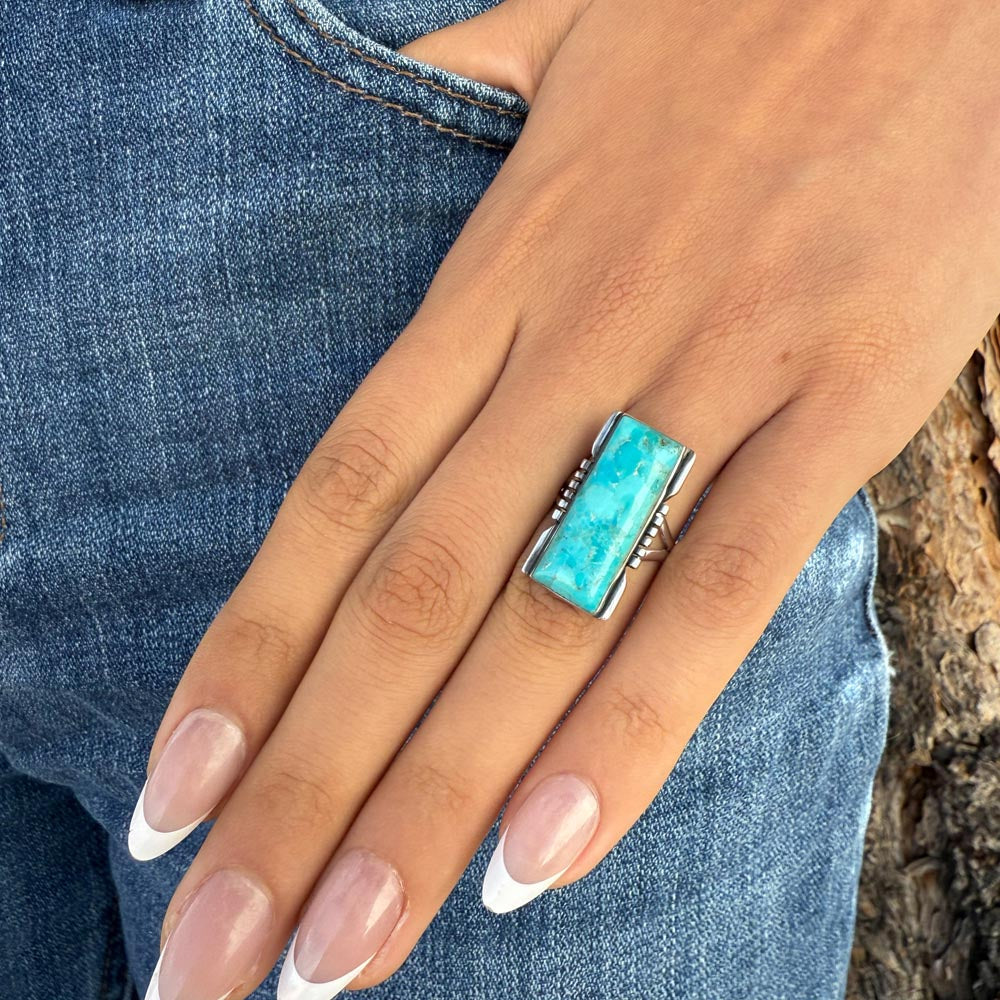 Turquoise Ring Sterling Silver R2017-C75