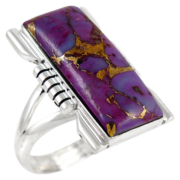 Purple Turquoise Ring Sterling Silver R2017-C77