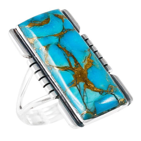 Matrix Turquoise Ring Sterling Silver R2017-C84