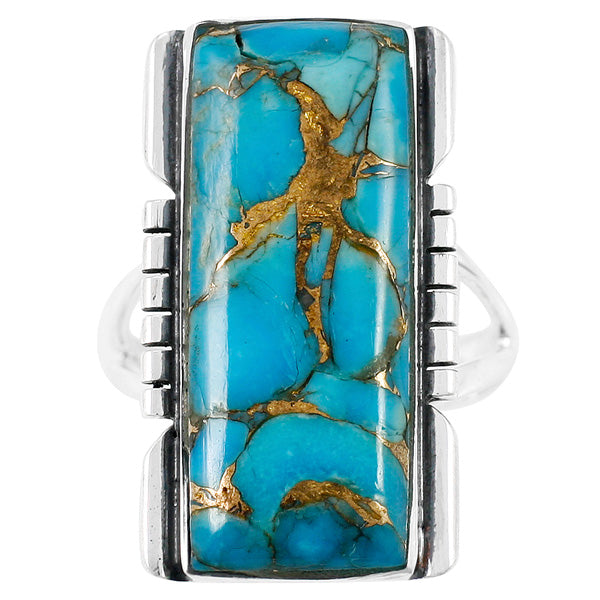 Matrix Turquoise Ring Sterling Silver R2017-C84