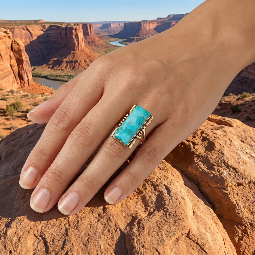 Turquoise Ring GoldCopper™ R2017-GB-C75