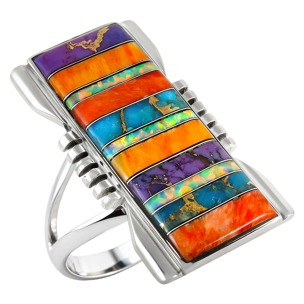 Multicolor Ring Sterling Silver R2017-C00
