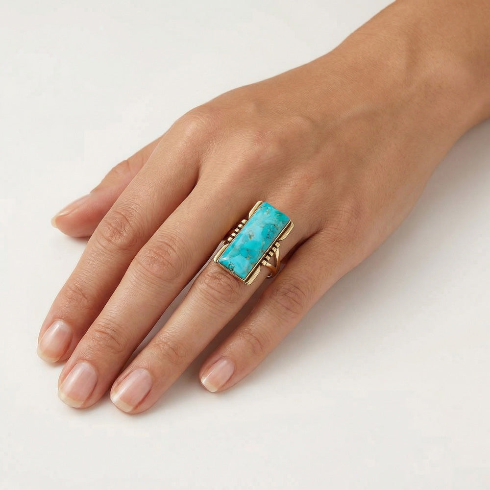 Turquoise Ring GoldCopper™ R2017-GB-C75