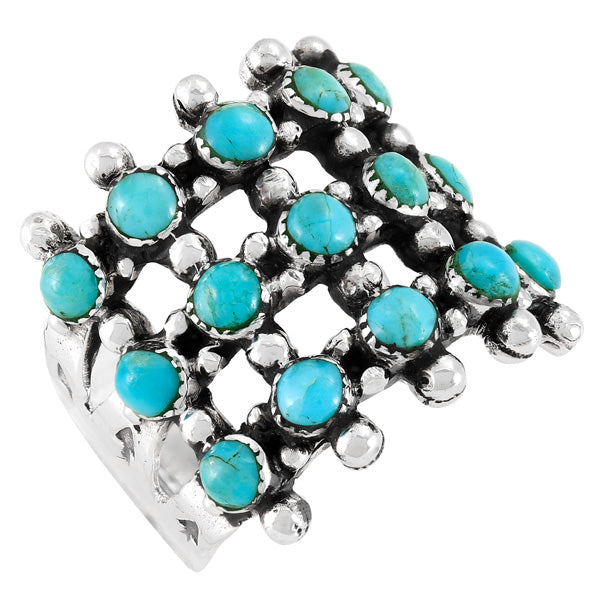 Turquoise Ring Sterling Silver R2022-C75