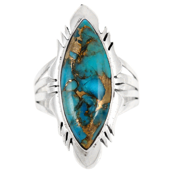 Matrix Turquoise Ring Sterling Silver R2023-C84